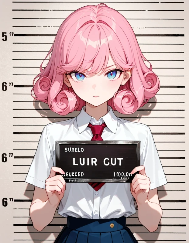 カーリーヘアの生成例