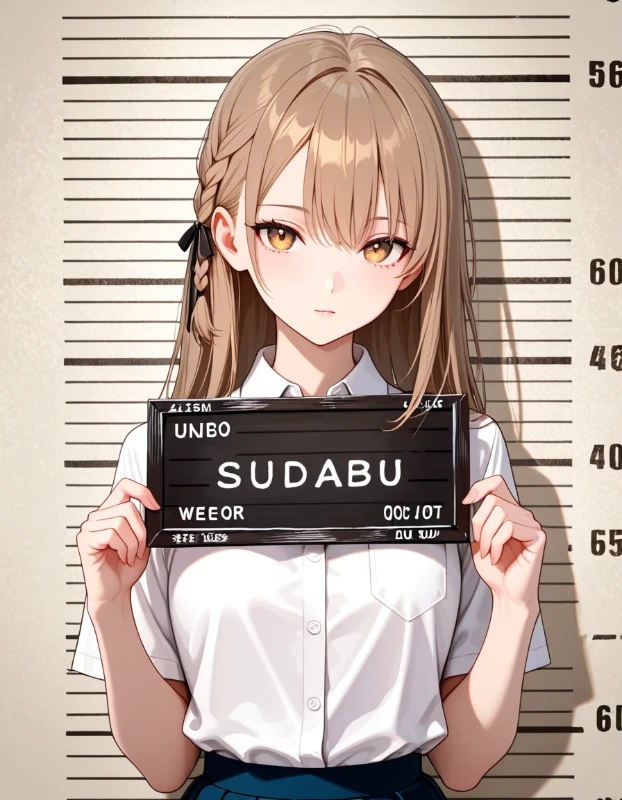 サイド三つ編みの生成例