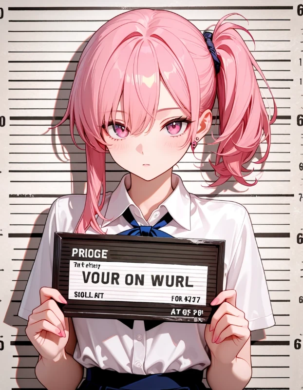サイドポニーテールの生成例