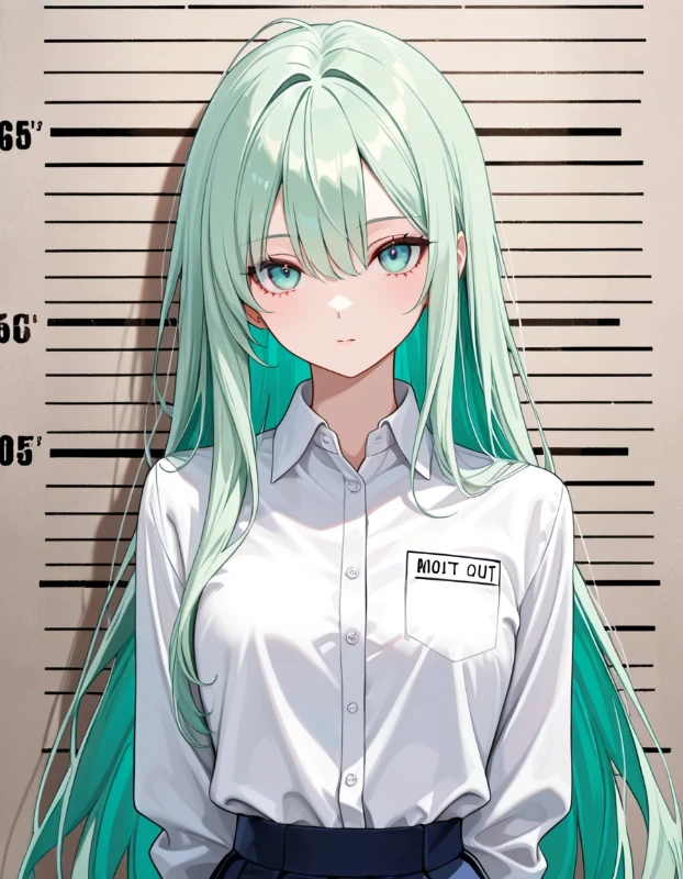 とても長い髪の生成例