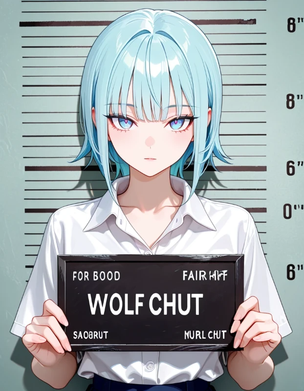 ウルフカットの生成例